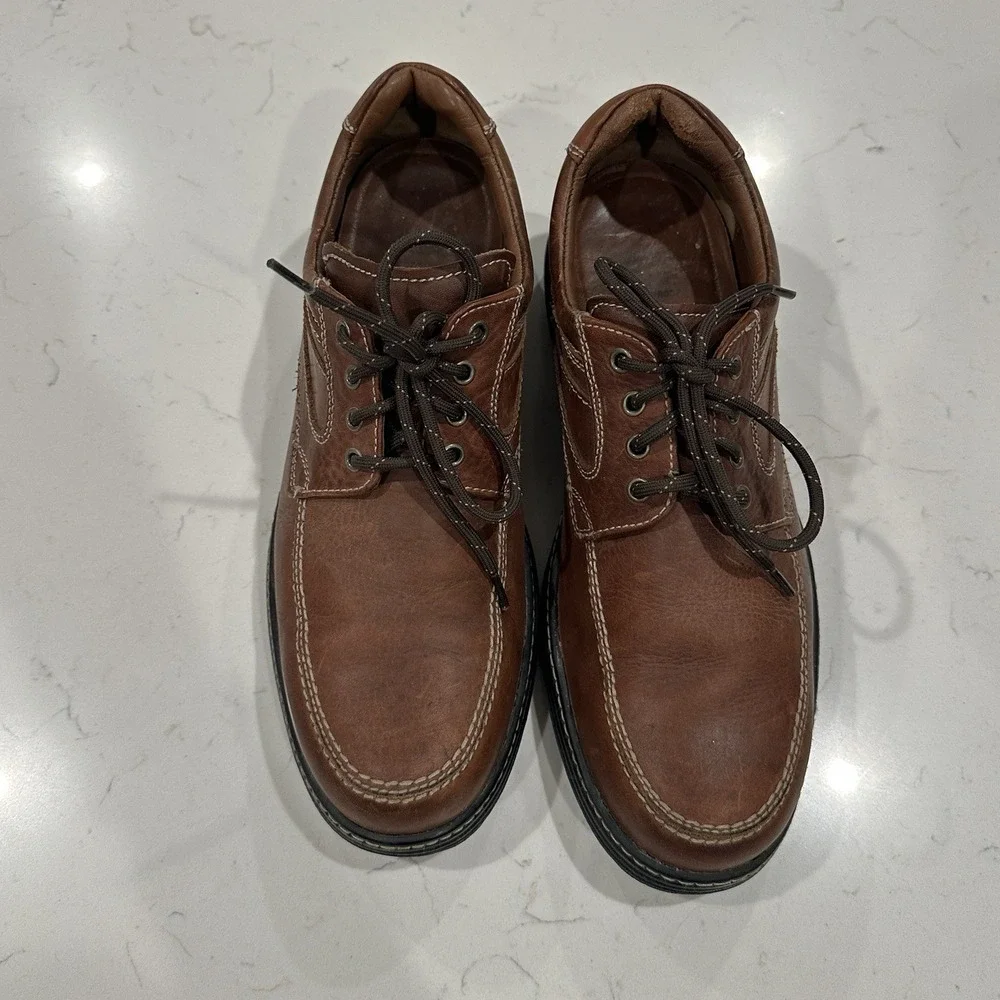 Johnston & Murphy XC4 Waterproof Brown Leather Oxford Shoes 10.5M 25-1074